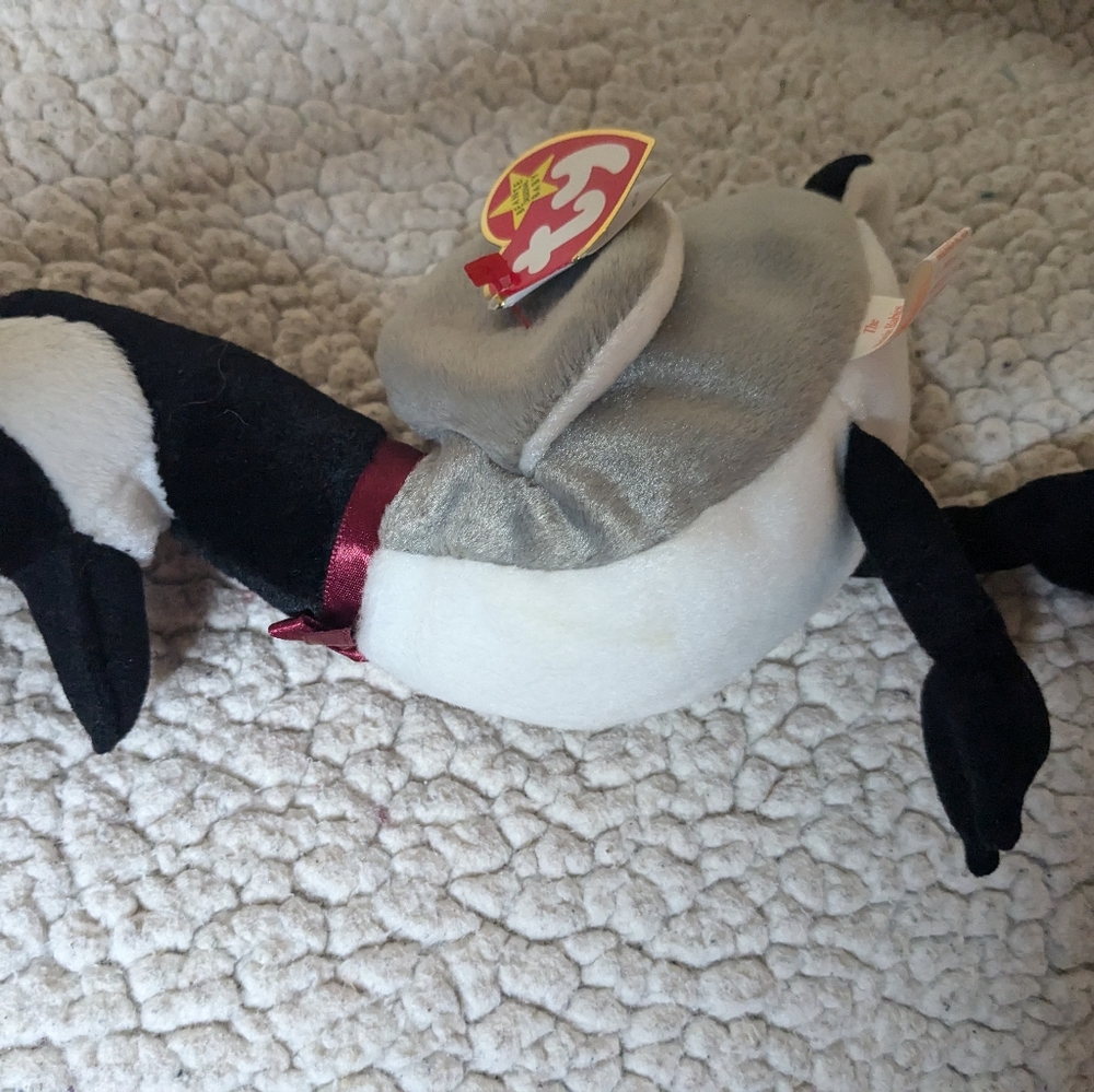 Ty Beanie Baby Loosy the Goose collectible plush toy, cottage/lake - Picture 7 of 7